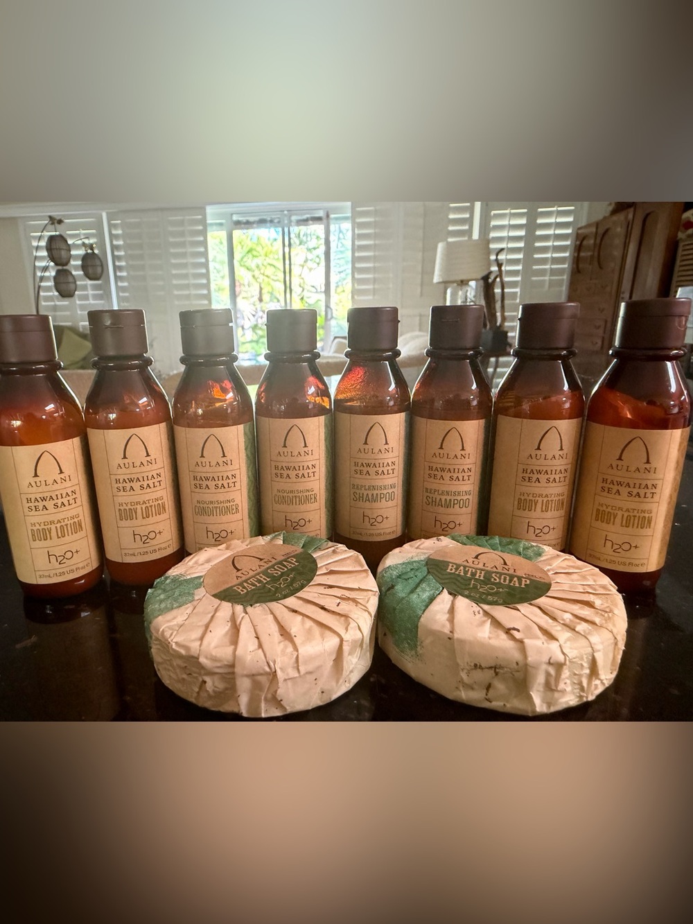 10 pieces Disney Aulani H20+ Hawaiian Sea Salt Trial Travel Size Bath Products